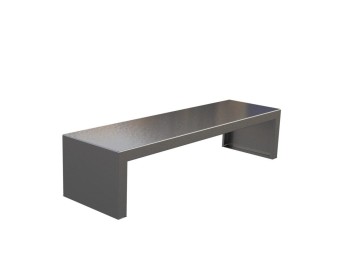 Banquette exterieure Zeus en acier peint