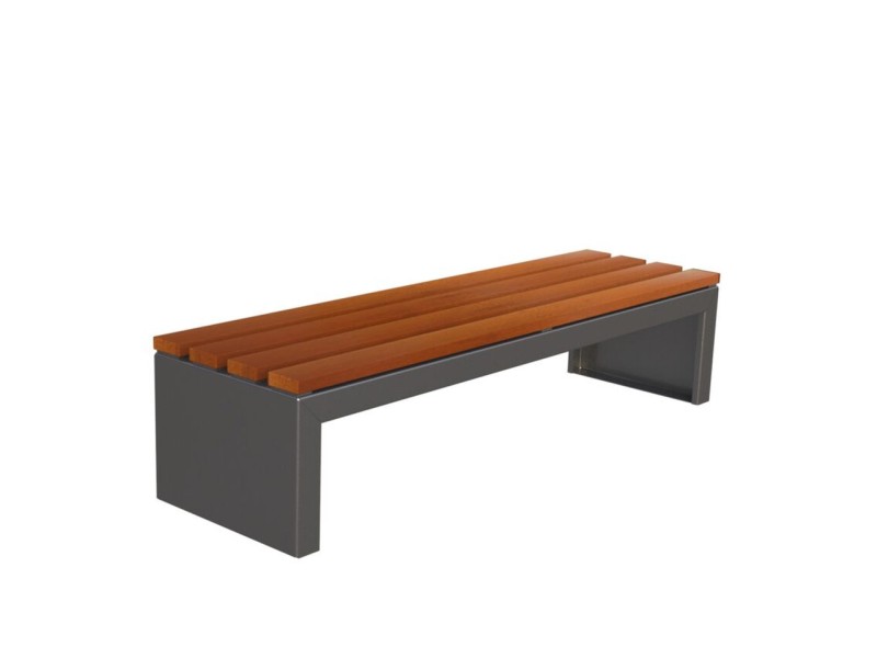 Banquette exterieure Zeus en bois exotique Banquette exterieure Zeus en bois exotique