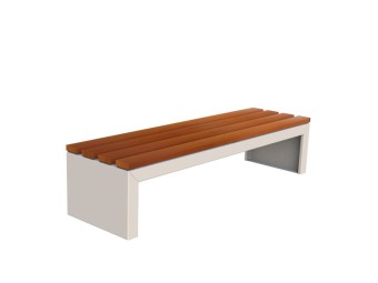 Banquette exterieure Zeus en bois exotique