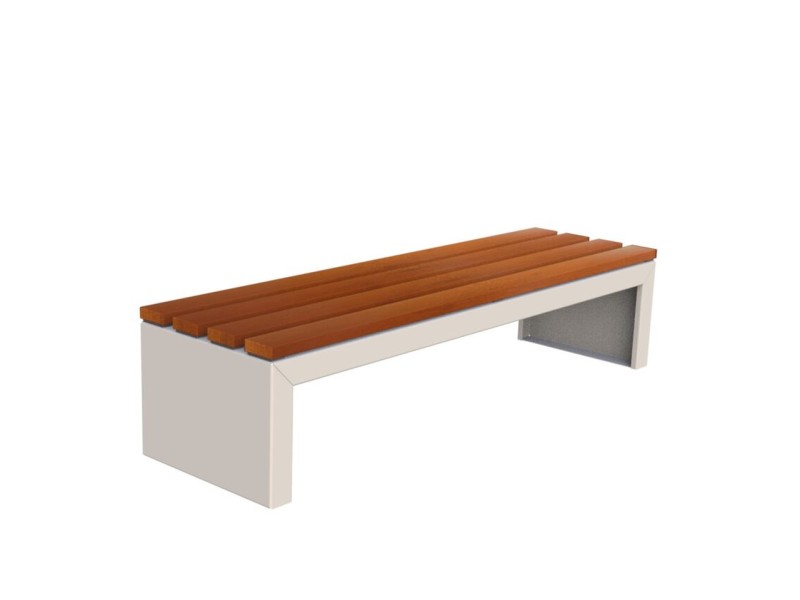 Banquette exterieure Zeus en bois exotique Banquette exterieure Zeus en bois exotique