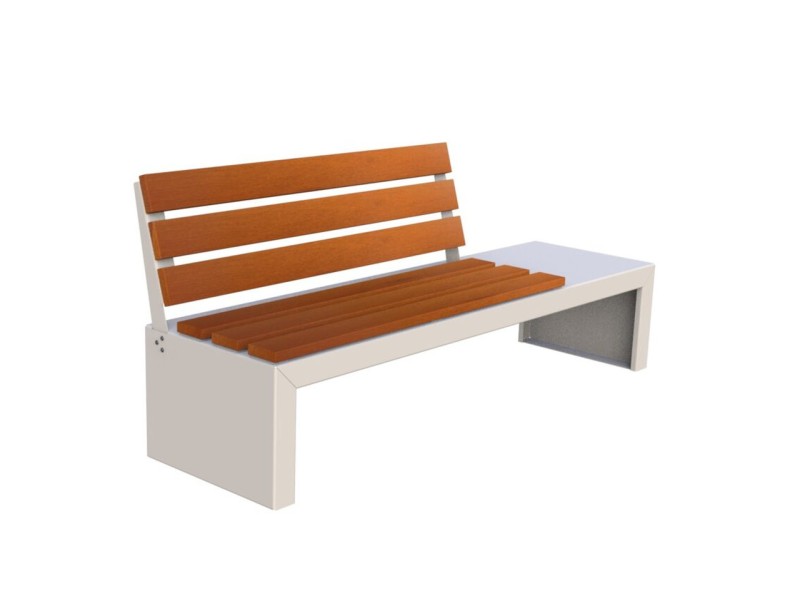 Banc exterieur Zeus en bois exotique Banc exterieur Zeus en bois exotique