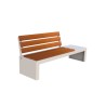 Banc exterieur Zeus en bois exotique