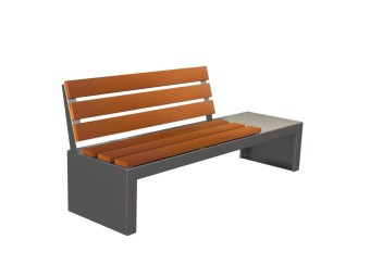 Banc exterieur Zeus en bois exotique