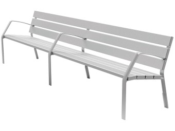Banc exterieur Modo-10 en aluminium