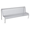 Banc exterieur Tôle acier perforé couleur aluminium