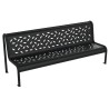 Banc exterieur Tubular en acier noir