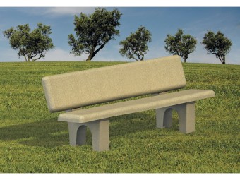 Banc exterieur Borée en béton armé