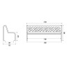 Banc exterieur Tubular en acier noir