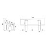 Banc exterieur Arès en béton armé