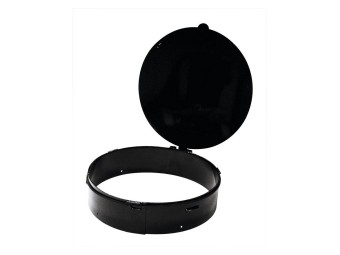 Cercle porte-sac avec couvercle pour Corbeille de ville béton Atlas