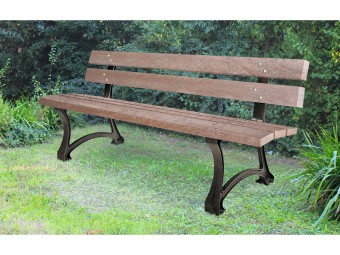 Banc exterieur Edimbourg en plastique recyclé