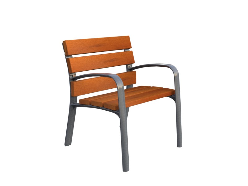 Fauteuil exterieur Modo en bois exotique Fauteuil exterieur Modo en bois exotique