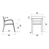 Fauteuil exterieur Modo en bois exotique