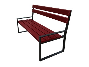 Banc exterieur Dallas en bois exotique