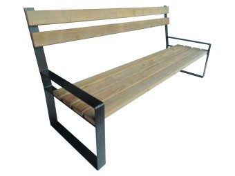 Banc exterieur Dallas  en pin traité autoclave
