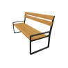 Banc exterieur Dallas en bois exotique