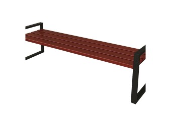 Banquette exterieure Atlanta en en aluminium