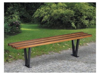 Banquette exterieure Bruges en bois exotique