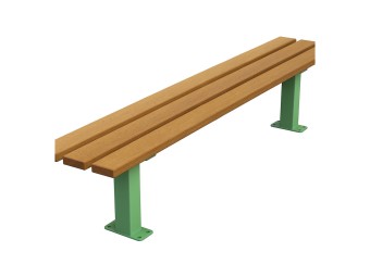 Banquette exterieure Los angeles en bois exotique