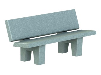 BANC ARÈS 175 CM COLORIS GRIS SABLÉ