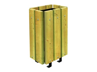 Corbeille de ville Brême - lames pin traité autoclave