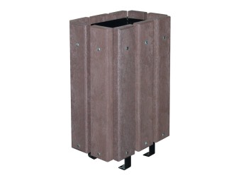 Corbeille de ville Moray - lames plastique recyclé