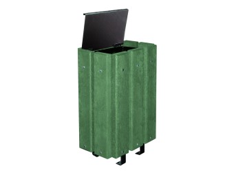 Corbeille de ville Moray - lames plastique recyclé