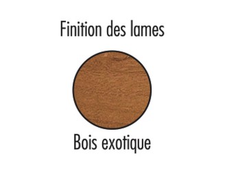 Corbeille de ville Vigo double flux - lames bois exotique