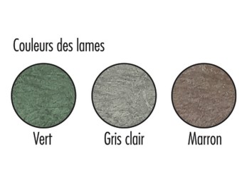 Corbeille de ville Alloa double flux-lames plastique recyclé