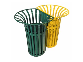 Corbeille de ville Rio assemblable bi-flux