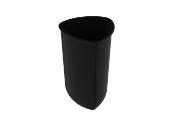 Seau noir pour Corbeille de ville Scuderia