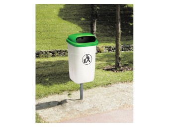 Corbeille de ville 50L plastique