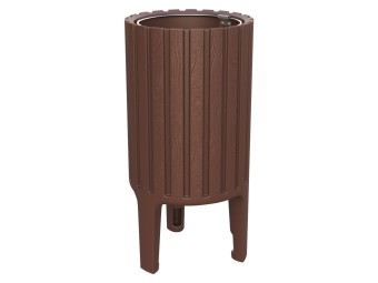 Corbeille de ville Ecocity en plastique