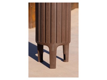 Corbeille de ville Ecocity en plastique