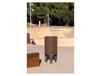 Corbeille de ville Ecocity en plastique