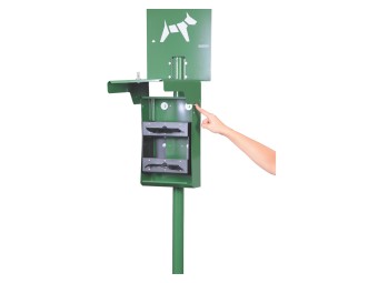 Borne de propreté sacs rouleaux pour déjections canines Hygeca