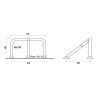 Arceau parking rabattable Eco