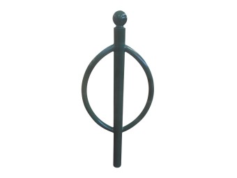 Support vélo Ovalie sur poteau tête boule