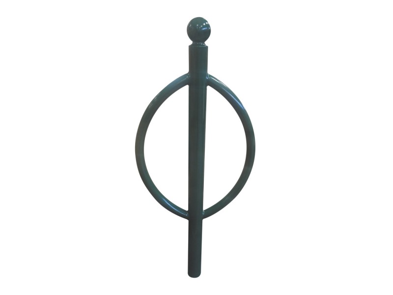 Support vélo Ovalie sur poteau tête boule Support vélo Ovalie sur poteau tête boule