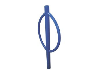Support vélo Ovalie sur poteau tête bombée