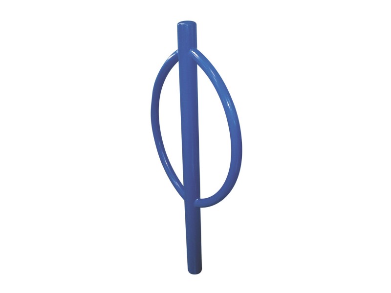 Support vélo Ovalie sur poteau tête bombée Support vélo Ovalie sur poteau tête bombée