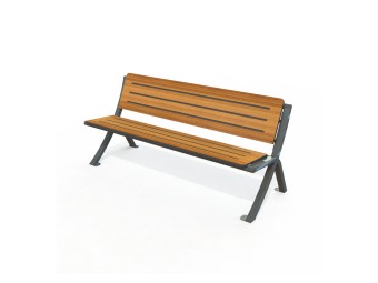 Banc public Bergerac stratifié compact