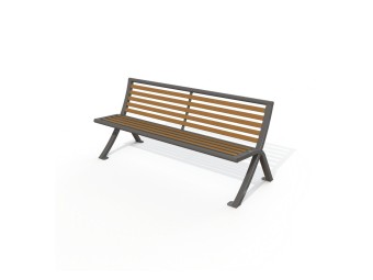 Banc public Horizon stratifié compact