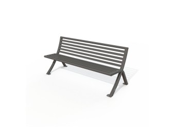Banc public Horizon métal peint