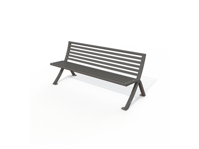 Banc public Horizon métal peint Banc public Horizon métal peint