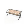 Banc public Horizon stratifié compact avec accoudoirs