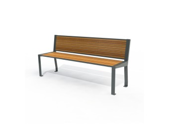Banc public Square stratifié compact