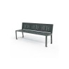 Banc public Square métal peint