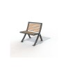 Chaise Horizon stratifié compact
