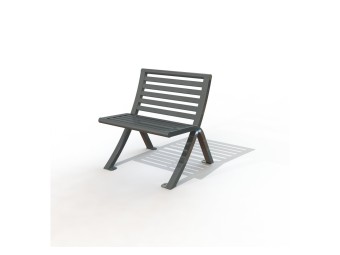 Chaise Horizon métal peint